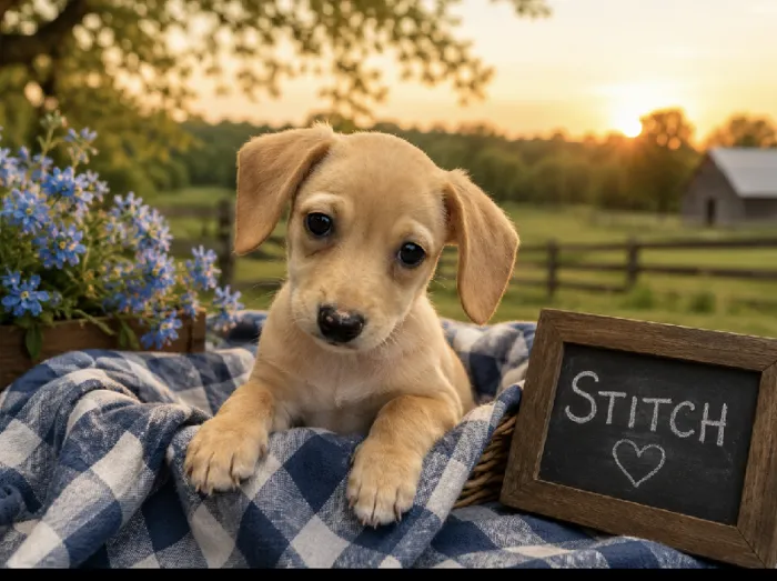 Male Chiweenie (Dachshund/Chihuahua) puppy named Stitch for sale at Puppy City Harrisonburg.