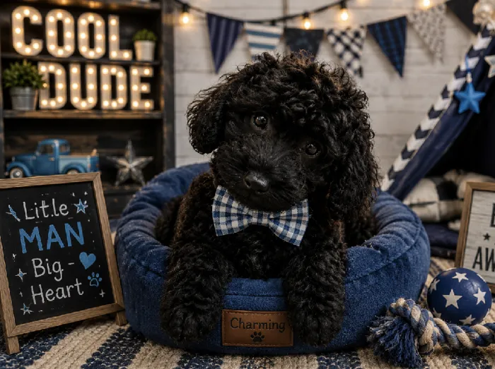 Male Cockapoo puppy named Charming for sale at Puppy City Harrisonburg.