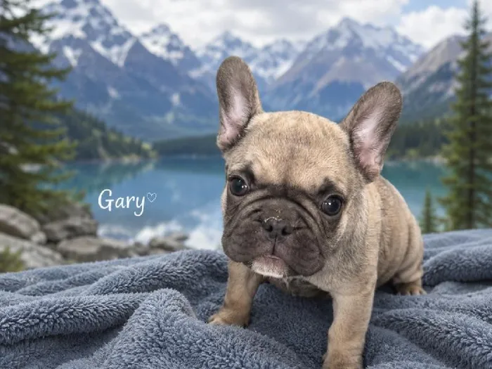 Male French Bulldog puppy named Gary for sale at Puppy City Harrisonburg.
