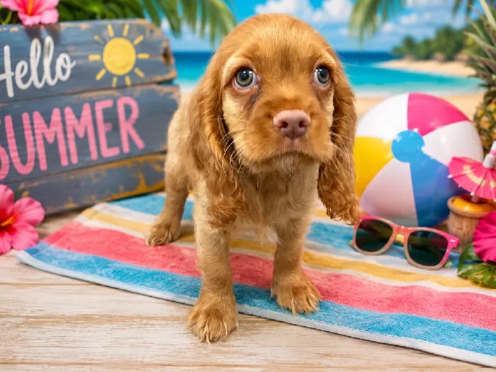 Male Cockalier (Cocker/Cavalier) puppy named Erik for sale at Puppy City Winchester.