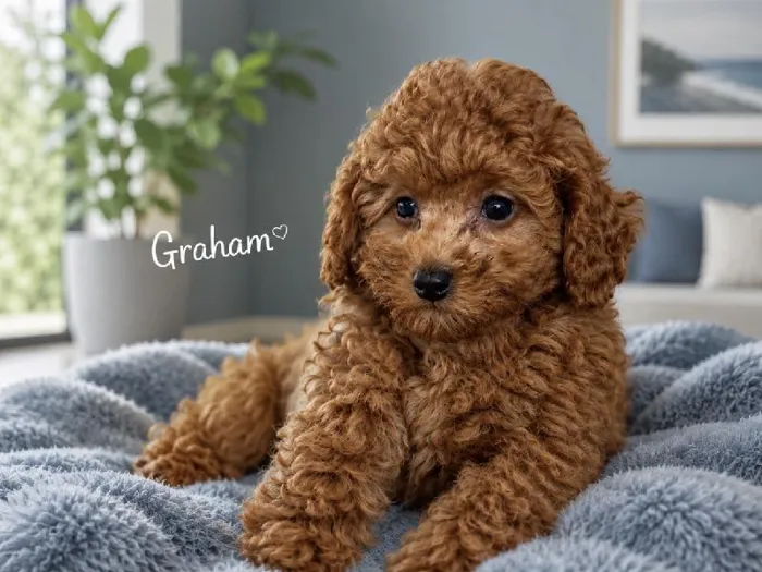 Male Mini Poodle puppy named Graham for sale at Puppy City Harrisonburg.