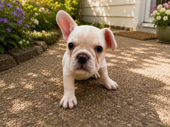 Female French Bulldog puppy named Vespera for sale at Puppy City Winchester.