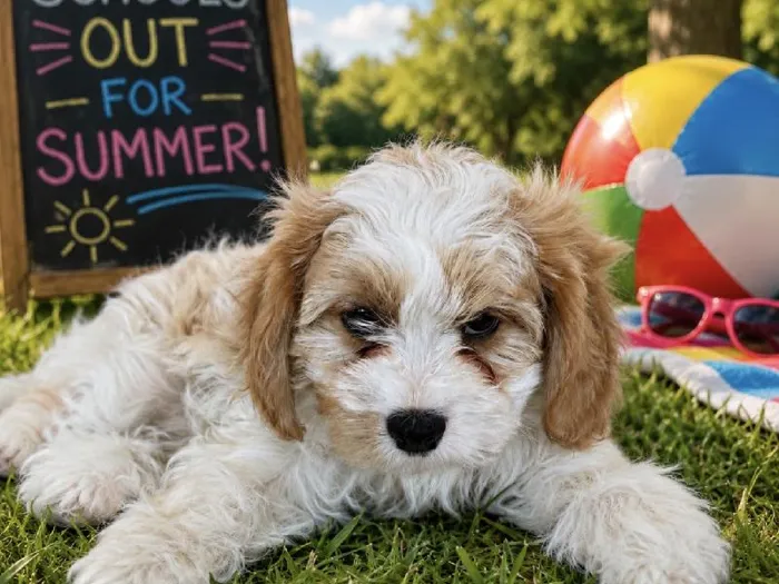Female Cavachon puppy named Trish for sale at Puppy City Harrisonburg.