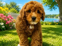 Male Bichon Poo puppy named Scooter for sale at Puppy City Winchester.