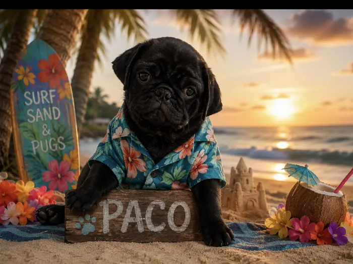 Male Pug puppy named Paco for sale at Puppy City Harrisonburg.