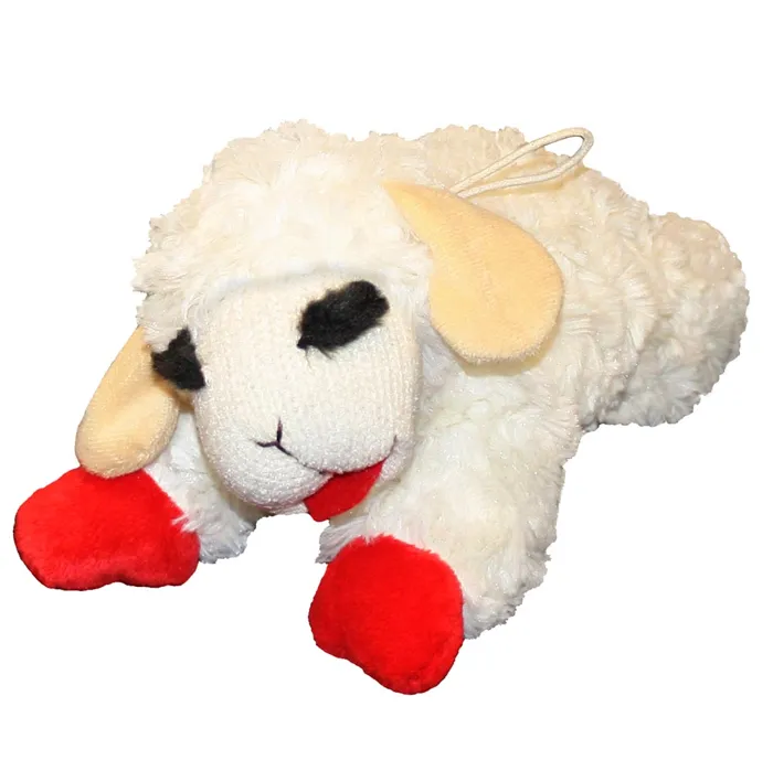 Multipet Dog Toy Plush Lamb Chop 10"