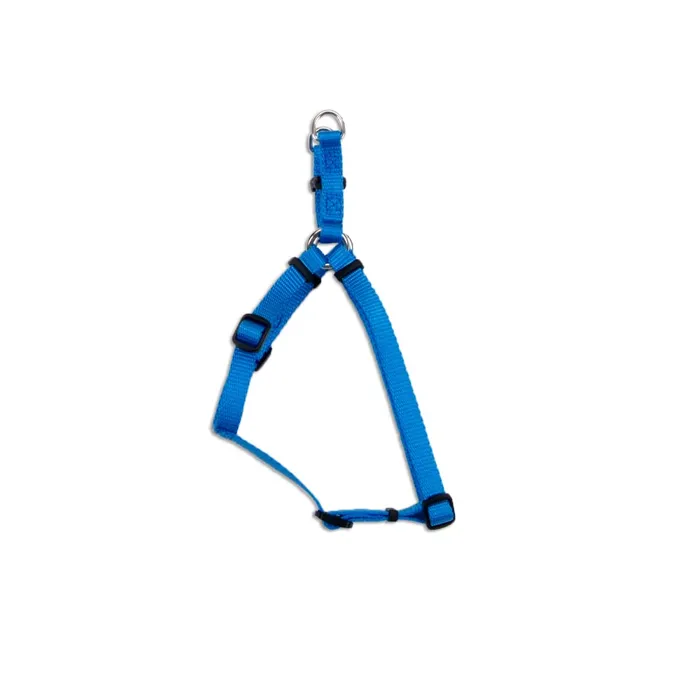 Adjustable Dog Harness, Blue Lagoon, 3/8" X 12"-18