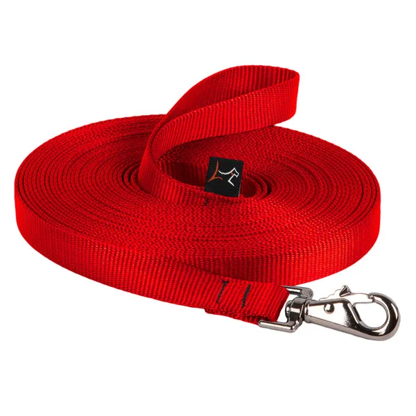 3/4in Red 15ft Training Leash