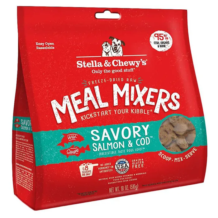 Meal Mixers Fd Raw Savory Slmn/cod Gf Topper 18-oz