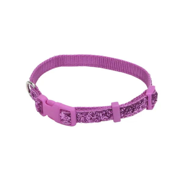 Adjustable Dog Collar - With Glitter Overlay O (1)