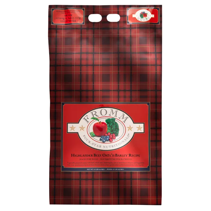 Fromm Dog Four Star Highlander Beef Oats Barley 12-lb