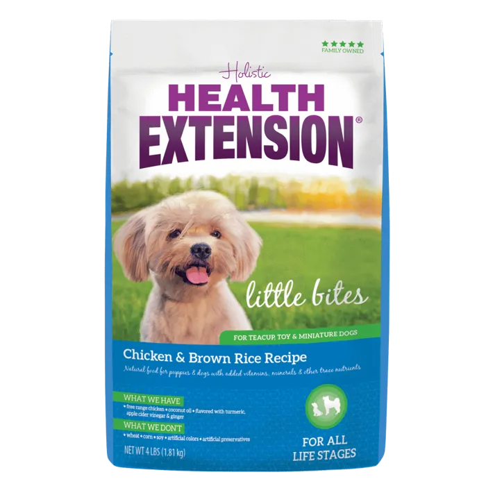 Little Bites Small Breed Chicken & Brown Rice Dry Dog Food 4-lb