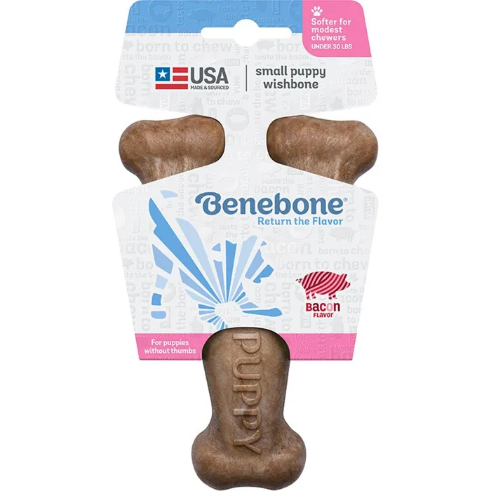 Benebone Wishbone Chew Puppy Bacon