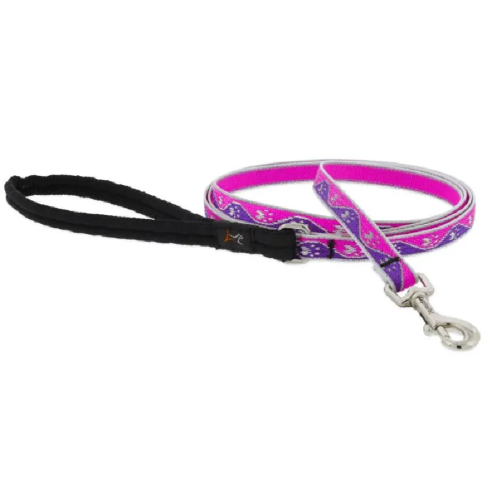 HL 1/2in Pink-Paws 6ft Leash