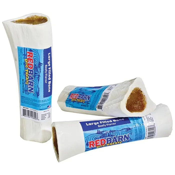 Redbarn Filled Bone Beef Large 6"