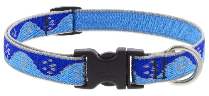 HL 1/2in Blue-Paws 6-9 Adj Collar