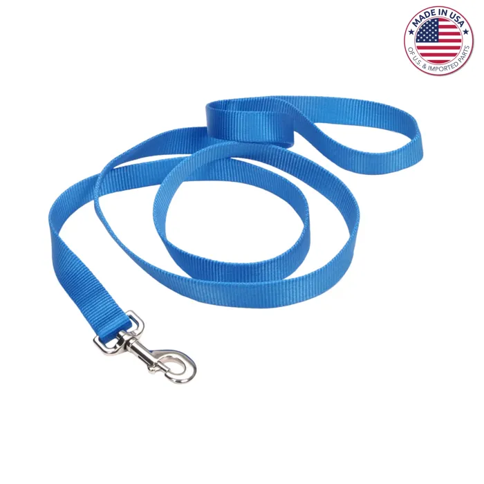 Single Ply Dog Leash - Blue Lagoon 1" X 04'