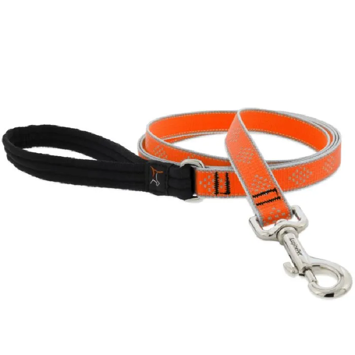 HL 3/4in Orange-Diamond 4ft Leash