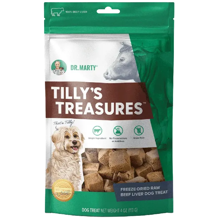 Dr. Marty's Tilly's Treasures Beef Liver 4-oz