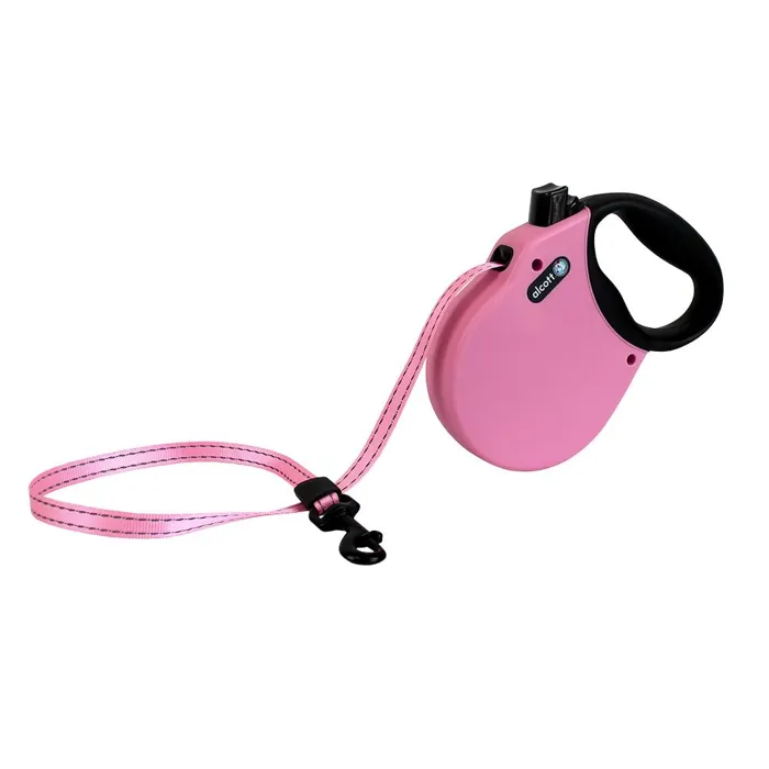 Retract Leash- Medium -pink