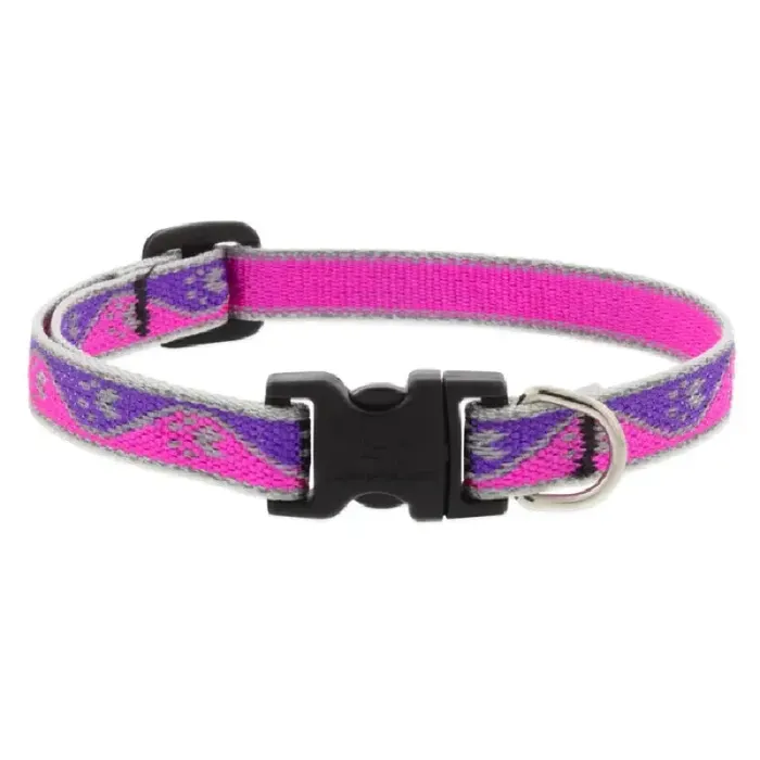 HL 1/2in Pink-Paws 8-12 Adj Collar