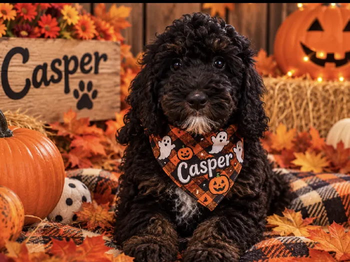 Male Mini Bernedoodle puppy named Casper for sale at Puppy City Harrisonburg.