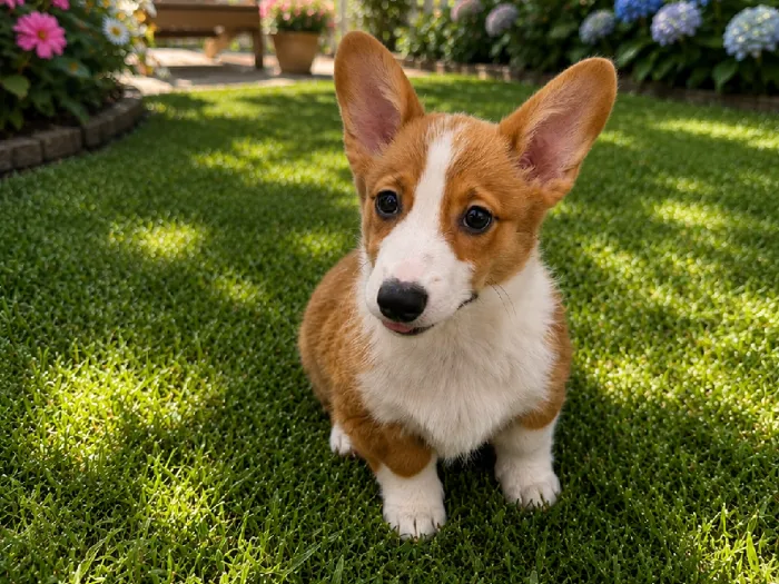 Female Pembroke Welsh Corgi puppy named Olivia for sale at Puppy City Winchester.