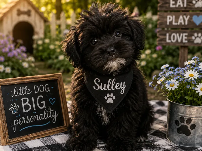 Male Yochon puppy named Sulley for sale at Puppy City Harrisonburg.