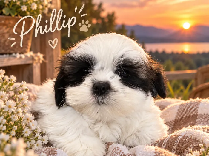 Male Shih Tzu puppy named Phillip for sale at Puppy City Harrisonburg.