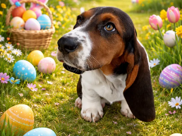 Female Basset Hound puppy named Snoopy for sale at Puppy City Winchester.