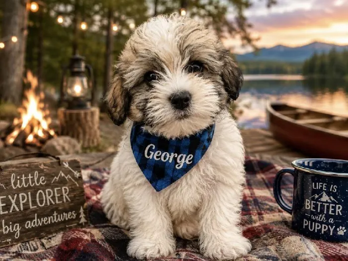 Male Havanese puppy named George for sale at Puppy City Harrisonburg.