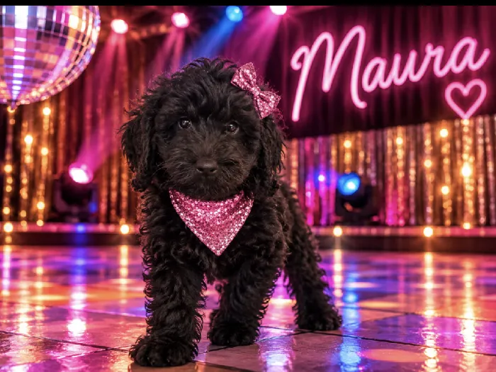 Female Mini Goldendoodle puppy named Maura for sale at Puppy City Harrisonburg.