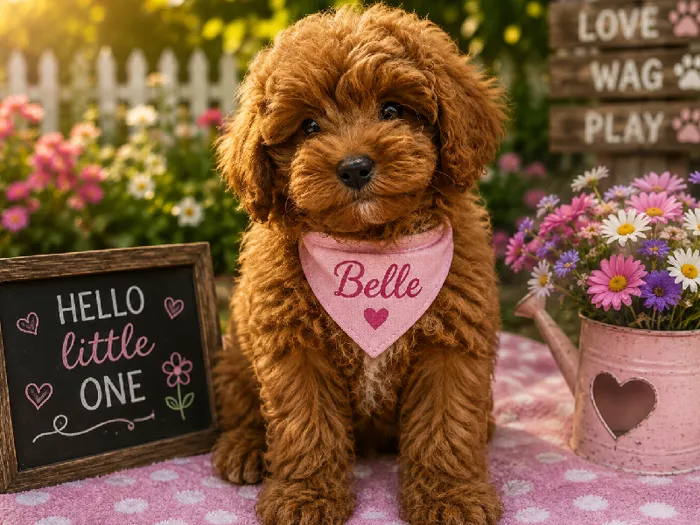 Female Cockapoo puppy named Belle for sale at Puppy City Harrisonburg.