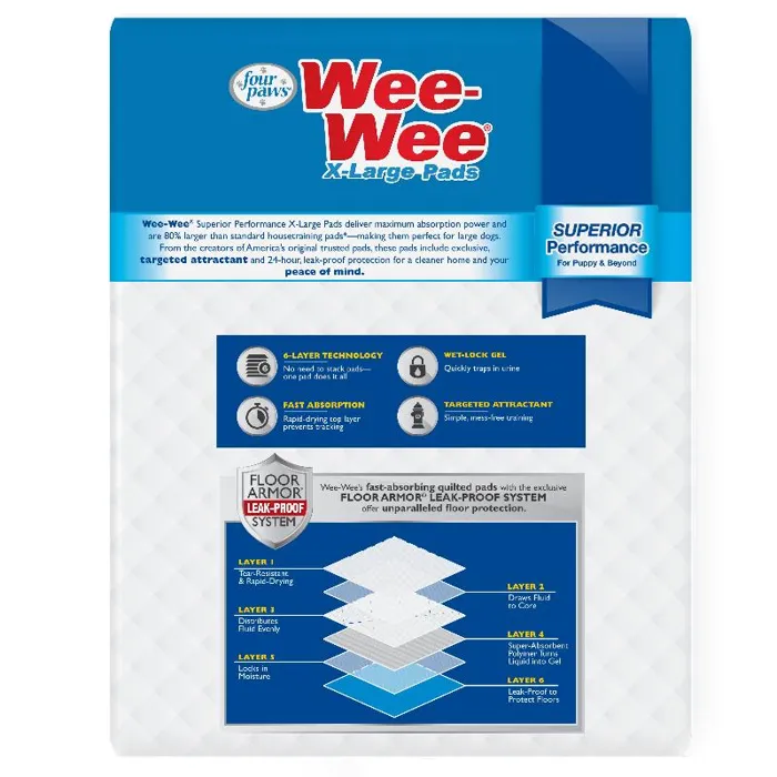 Four Paws Wee Wee Pads Barrier Edge Xl 14-pk