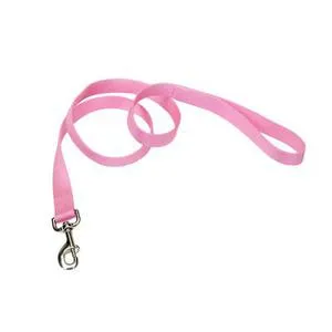 Single Ply Dog Leash - Pink Bright 1" X 04'