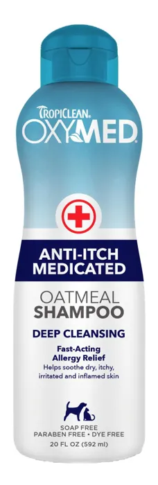 Oxymed Anti-itch Medicated Oatmeal Dog & Cat Shampoo 20-oz