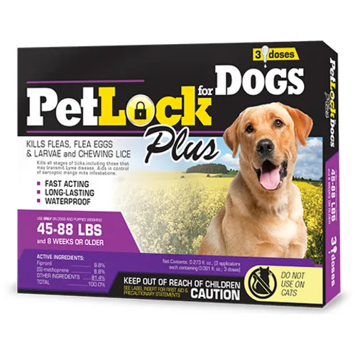 Pet Lock Plus Large Dog 45-88 Lbs 3 Pk