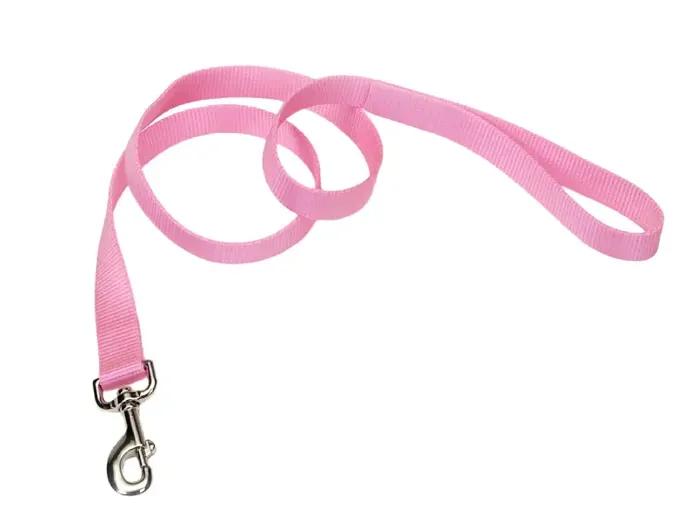 Single-ply Dog Leash Pink Bright Lrg - 1" X 4'