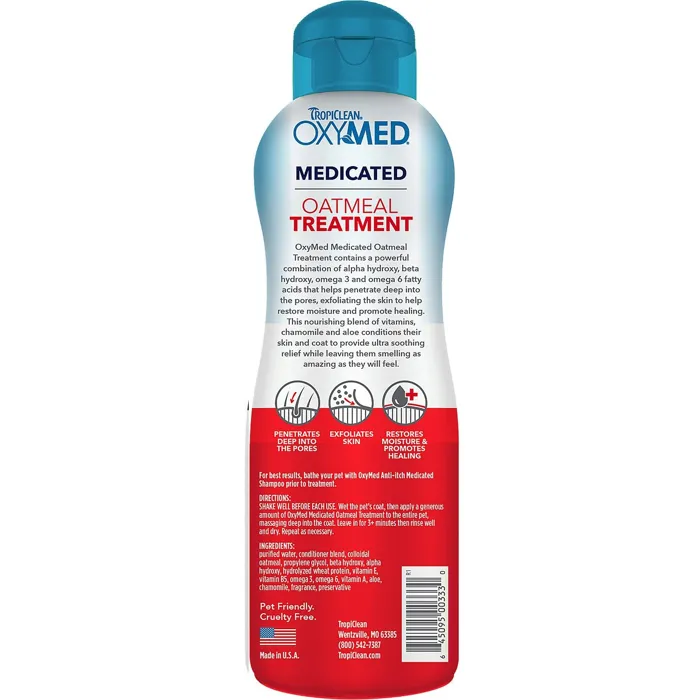Tropiclean Oxymed Medicated Oatmeal Treatmnt 20-oz