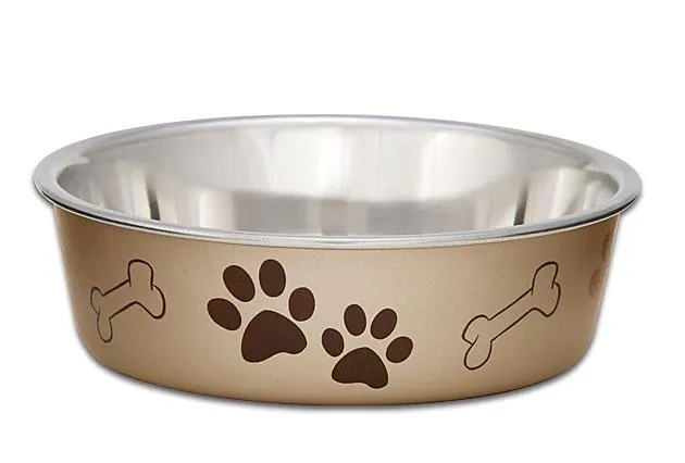 The Bella Bowl Metallic Champagne Md 6.75" 28-oz