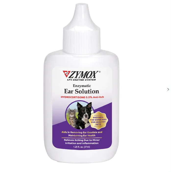 Zymox Ear Solution 5 Hydrocort 1.25 Oz