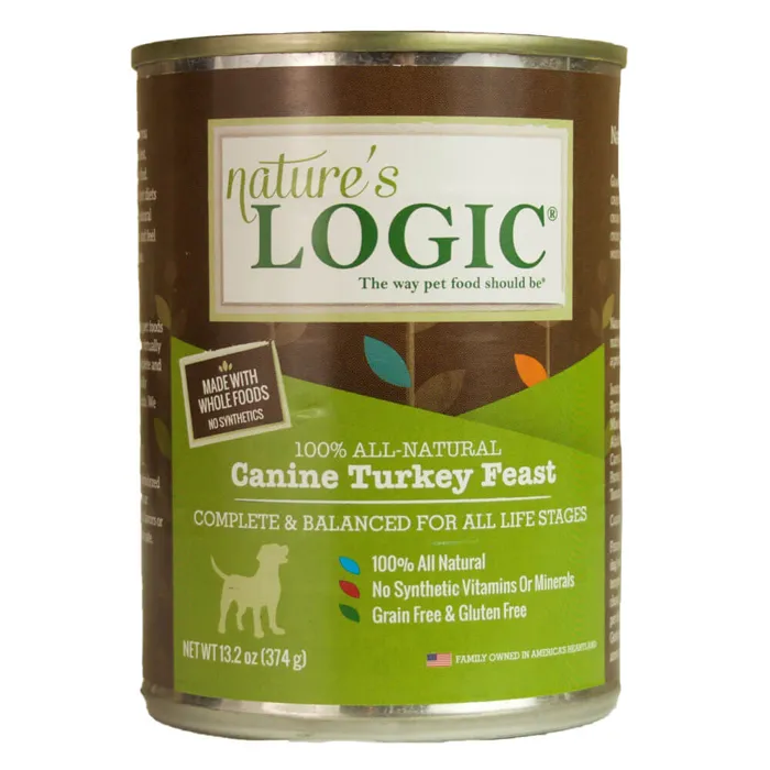 Nature's Logic Dog Can Gf Turkey Feast 13.2-oz