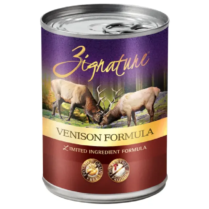 Grain Free Venison Formula Canned Dog Food 13-oz