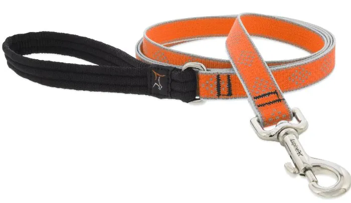 Lupine 1/2" Orange Diamond Leash 6'