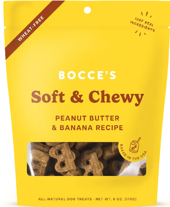 Bocce's Soft & Chewy Treats W/pb & Banana 6-oz
