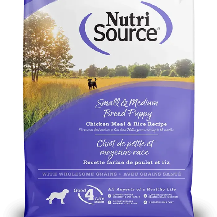 Nutrisource Small & Medium Breed Puppy Ckn Meal & Rice Recipe4-lb