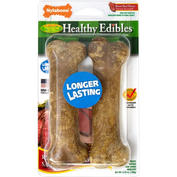 Healthy Edibles Roast Beef Flavor Wolf Size 2 Pk