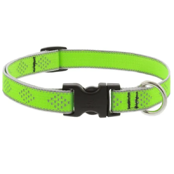Lupine 3/4" Adj. Collar Green Diamond 9-14"