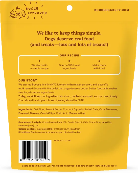 Bocce's Soft & Chewy Treats W/pb & Banana 6-oz