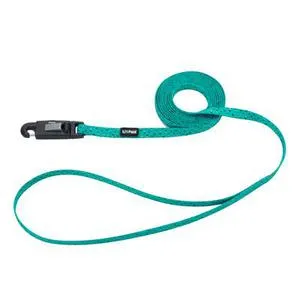 Patterned Dog Leash With E Z Snap - Teal And Grey